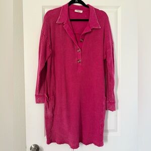 Zenana Outfitters Pink Knit Dress